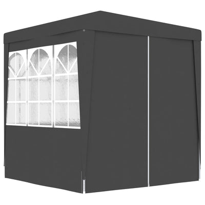 Professional Party Tent with Side Walls 2.5x2.5 m Anthracite 90 g/m²