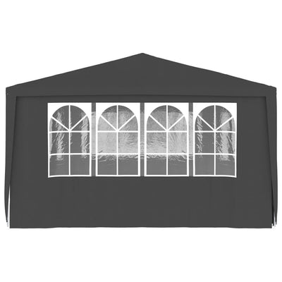 Professional Party Tent with Side Walls 4x6 m Anthracite 90 g/m²