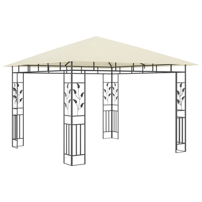 Gazebo with Mosquito Net 3x3x2.73 m Cream 180 g/m²