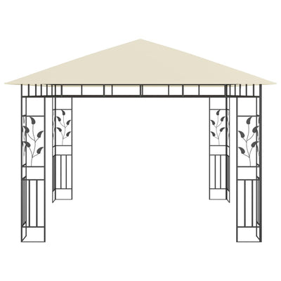 Gazebo with Mosquito Net 3x3x2.73 m Cream 180 g/m²