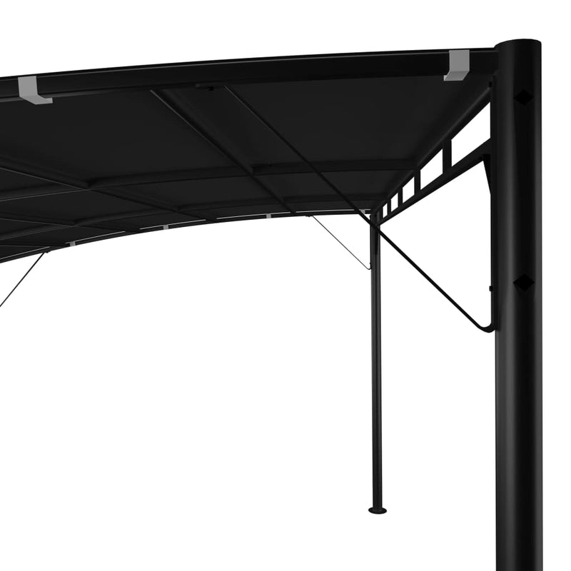 Garden Sunshade Awning 4x3x2.55 m Anthracite