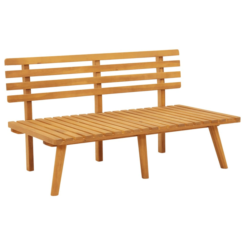 Garden Bench with Cushions 115 cm Solid Acacia Wood