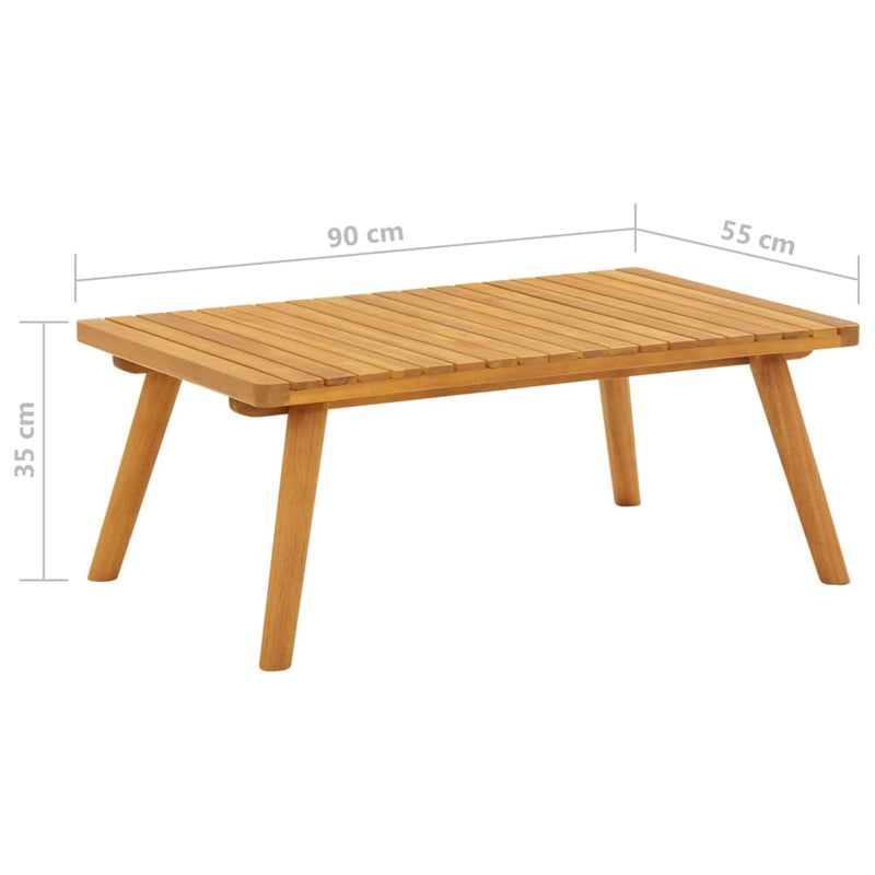 Garden Coffee Table 90x55x35 cm Solid Acacia Wood