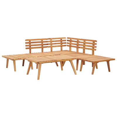 6 Piece Garden Lounge Set Solid Acacia Wood