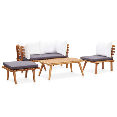 5 Piece Garden Lounge Set Solid Acacia Wood