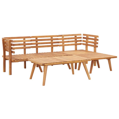 5 Piece Garden Lounge Set Solid Acacia Wood