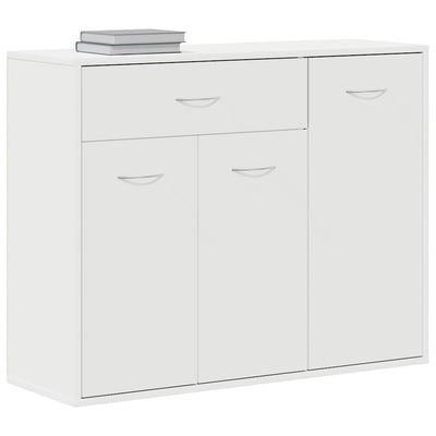 Sideboard White 88x30x70 cm Engineered Wood