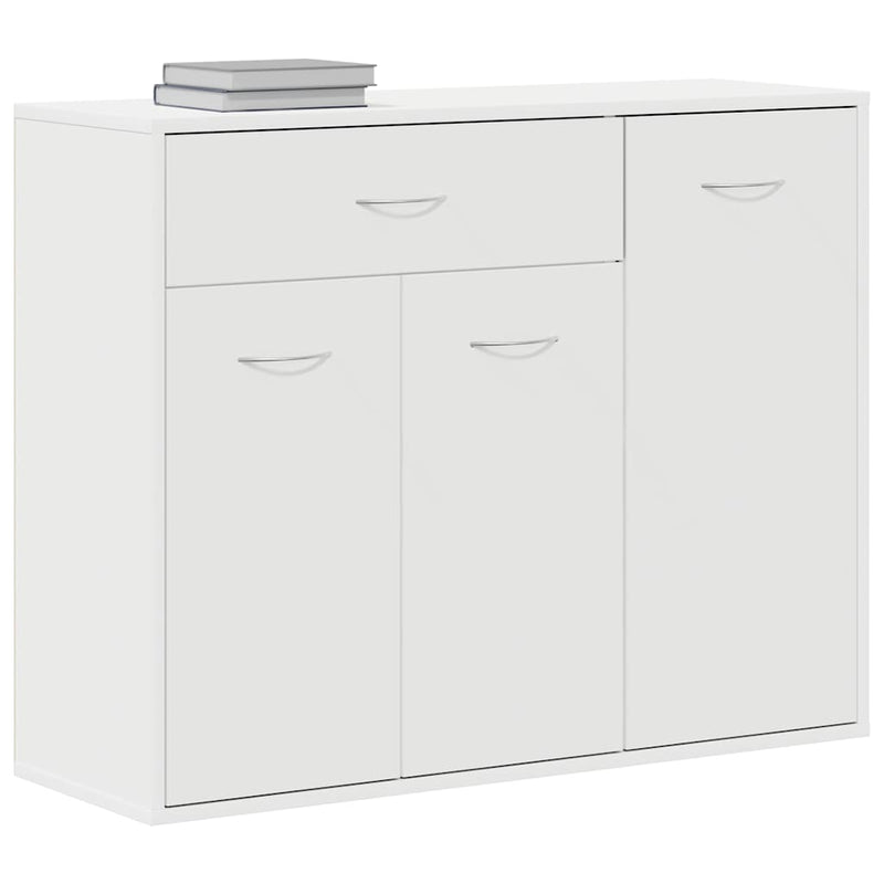 Sideboard White 88x30x70 cm Engineered Wood