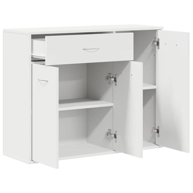 Sideboard White 88x30x70 cm Engineered Wood