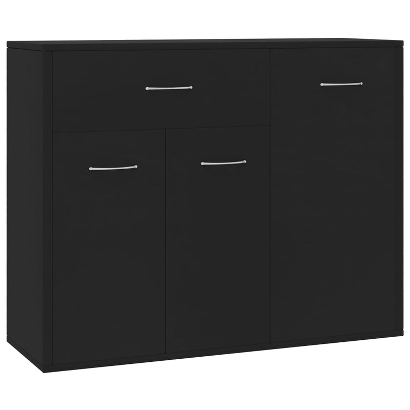 Sideboard Black 88x30x70 cm Engineered Wood