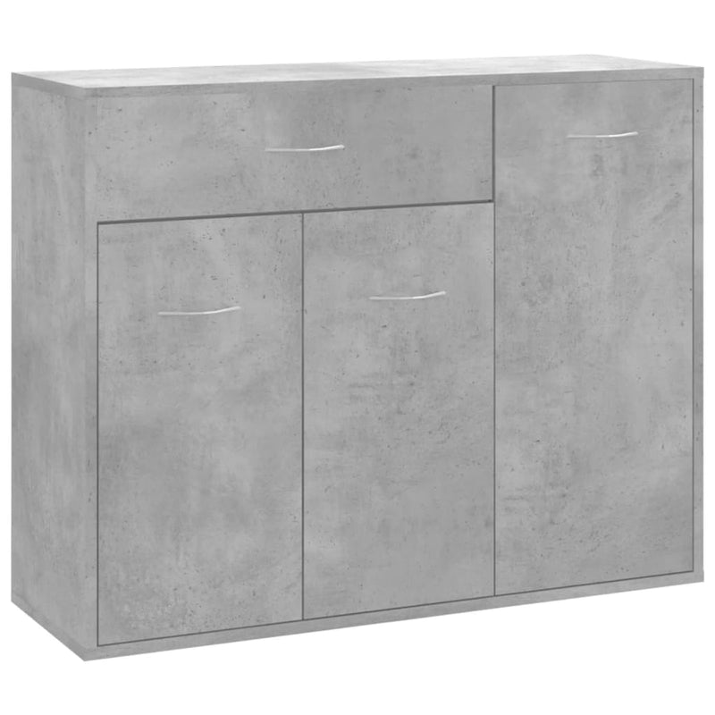 Sideboard Concrete Grey 88x30x70 cm Engineered Wood