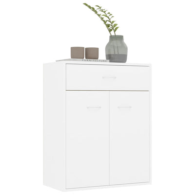 Sideboard White 60x30x75 cm Engineered Wood