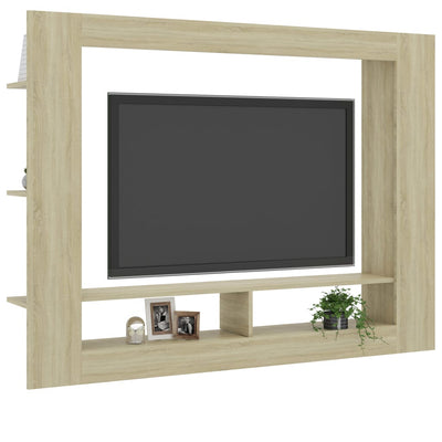 TV Cabinet Sonoma Oak 152x22x113 cm Engineered Wood