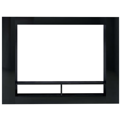 TV Cabinet High Gloss Black 152x22x113 cm Engineered Wood