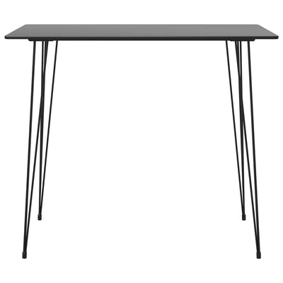 Bar Table Black 120x60x105 cm