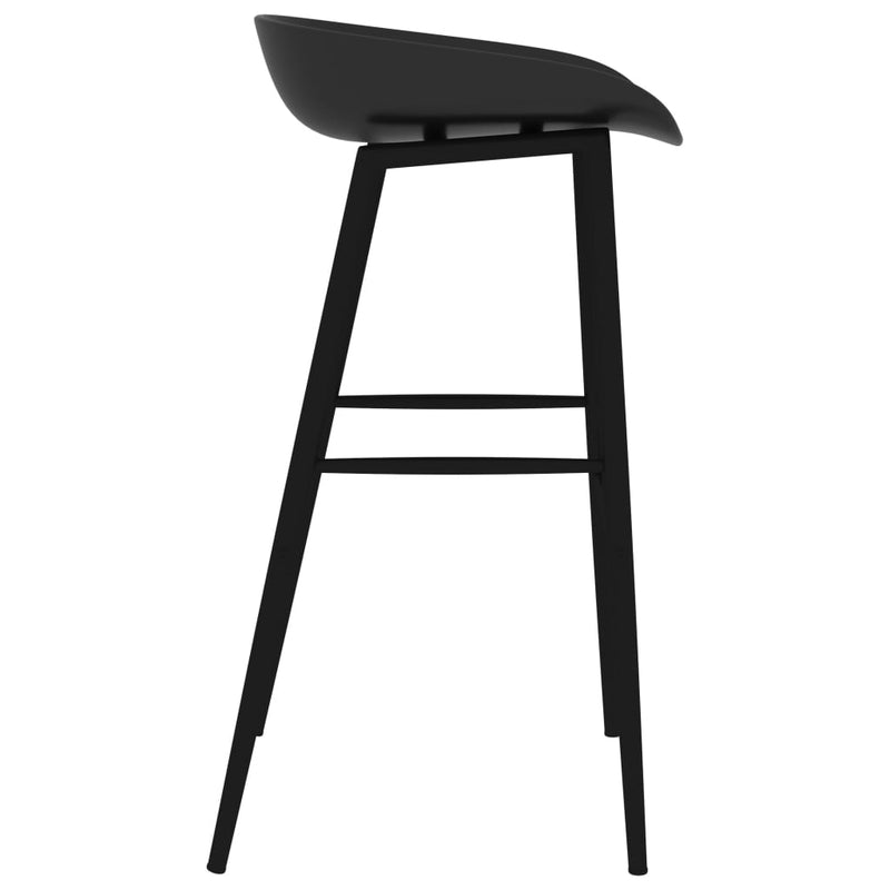 Bar Chairs 4 pcs Black