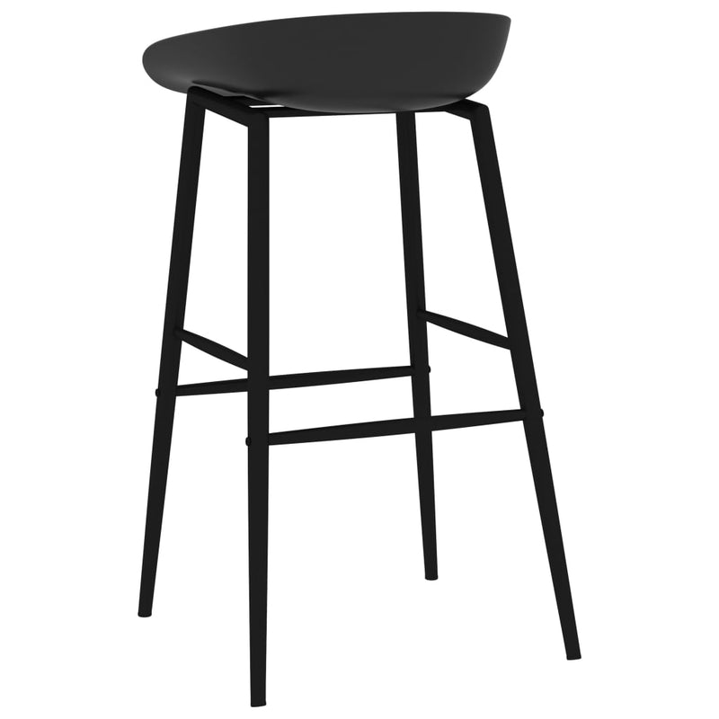 Bar Chairs 4 pcs Black