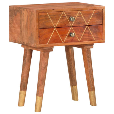 Bedside Cabinet 43x30x58 cm Solid Mango Wood