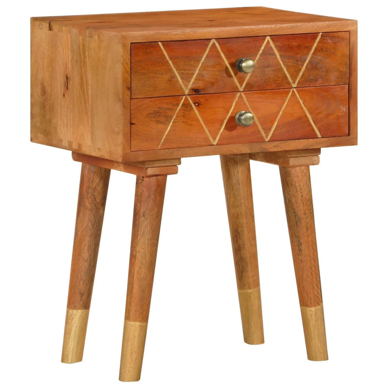 Bedside Cabinet 43x30x58 cm Solid Mango Wood