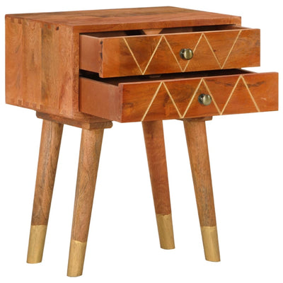 Bedside Cabinet 43x30x58 cm Solid Mango Wood