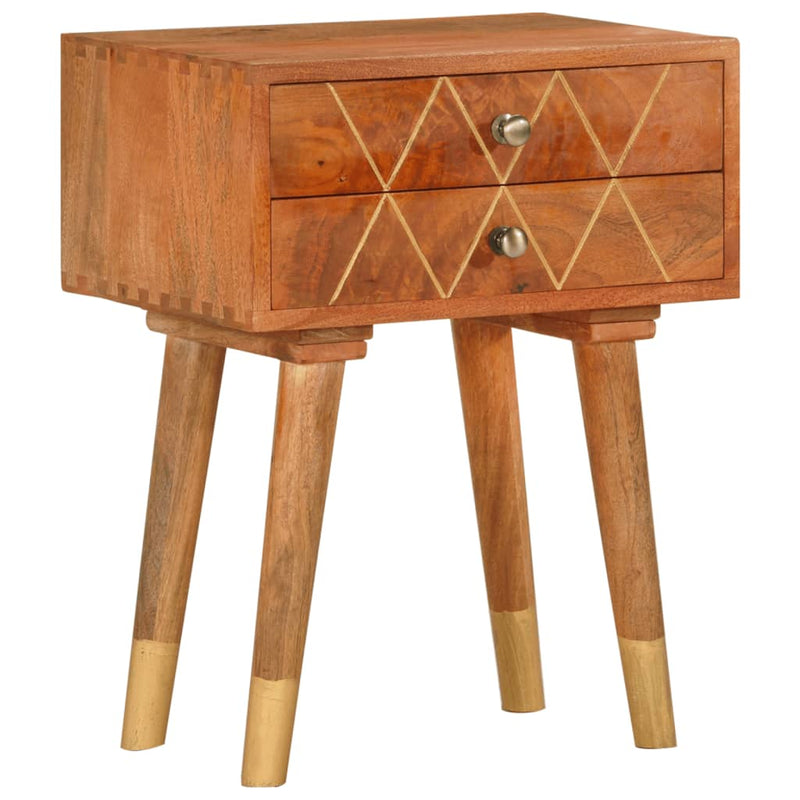 Bedside Cabinet 43x30x58 cm Solid Mango Wood