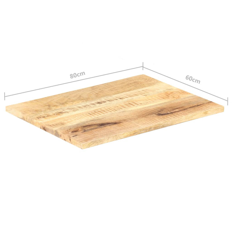 Table Top Solid Wood Mango 25-27 mm 80x60 cm