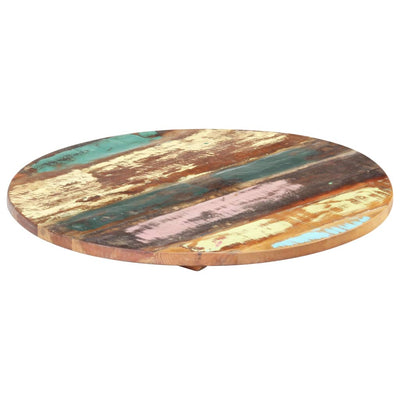 Round Table Top 50 cm 25-27 mm Solid Reclaimed Wood