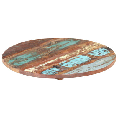 Round Table Top 50 cm 25-27 mm Solid Reclaimed Wood