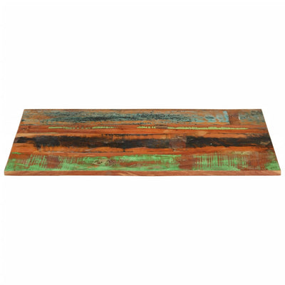 Rectangular Table Top 60x90 cm 15-16 mm Solid Wood Reclaimed