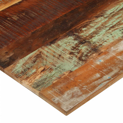 Rectangular Table Top 70x80 cm 15-16 mm Solid Wood Reclaimed