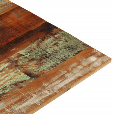 Rectangular Table Top 70x80 cm 15-16 mm Solid Wood Reclaimed