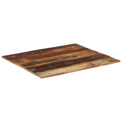 Rectangular Table Top 70x80 cm 15-16 mm Solid Wood Reclaimed