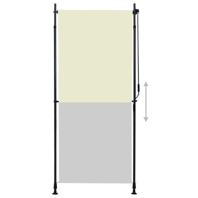 Outdoor Roller Blind 100x270 cm Cream