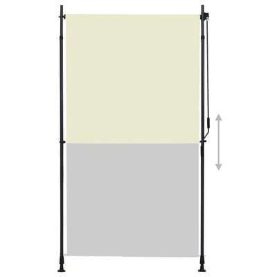 Outdoor Roller Blind 120x270 cm Cream