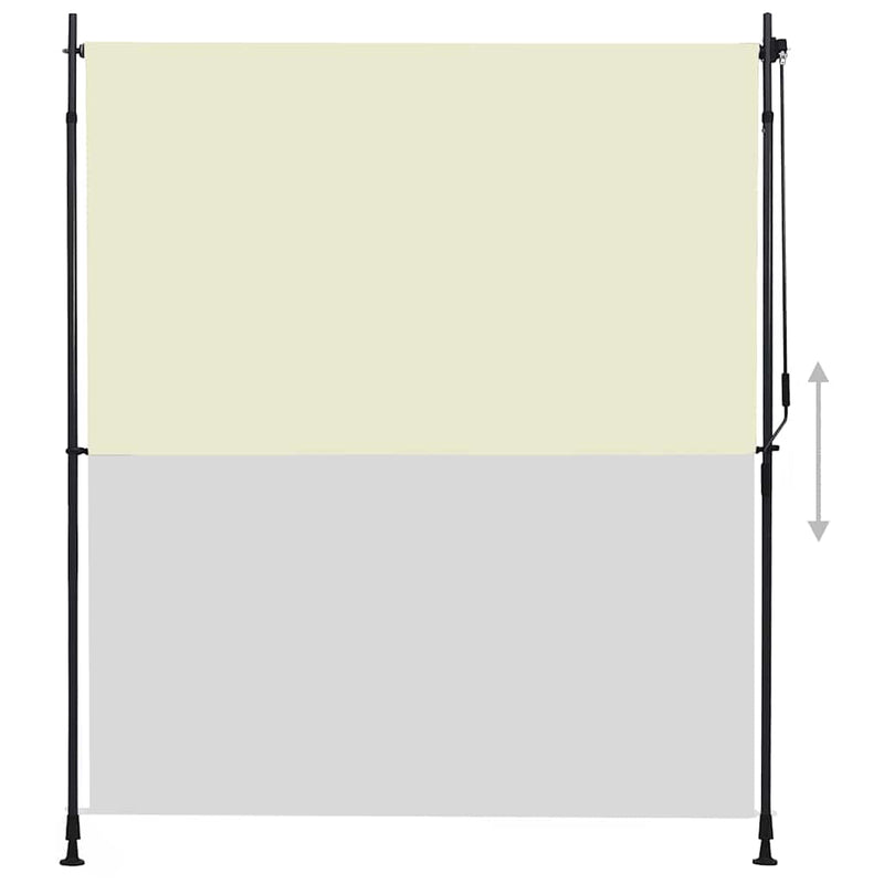 Outdoor Roller Blind 200x270 cm Cream