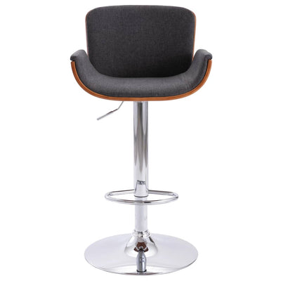 Bar Stool Grey Fabric