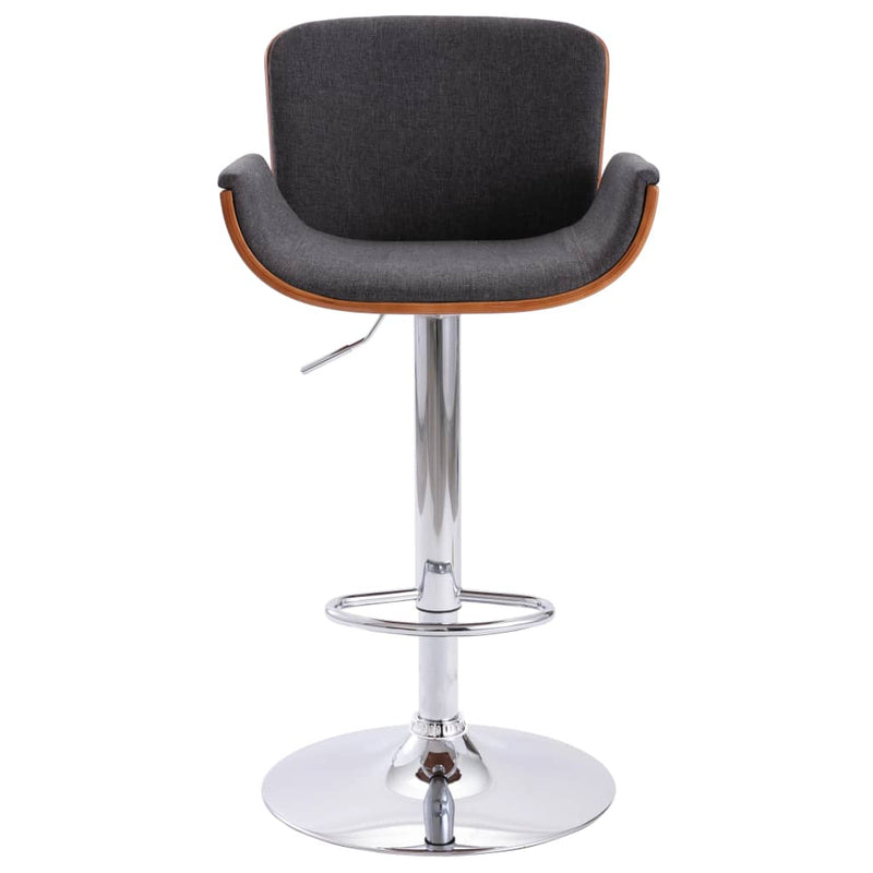 Bar Stool Grey Fabric