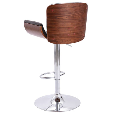 Bar Stool Grey Fabric