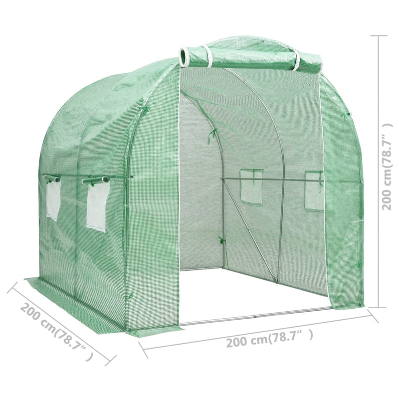 Greenhouse 4 m² 2x2x2 m