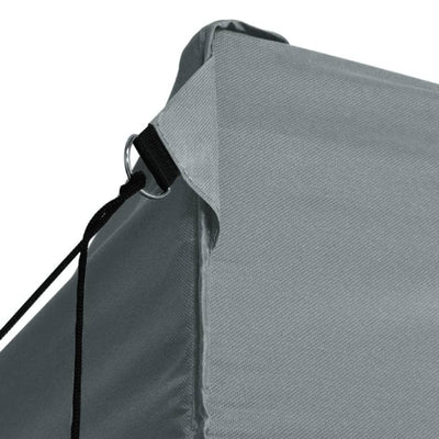 Professional Folding Party Tent with 4 Sidewalls 3x6 m Steel Anthracite