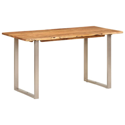 Dining Table 140x70x76 cm Solid Acacia Wood