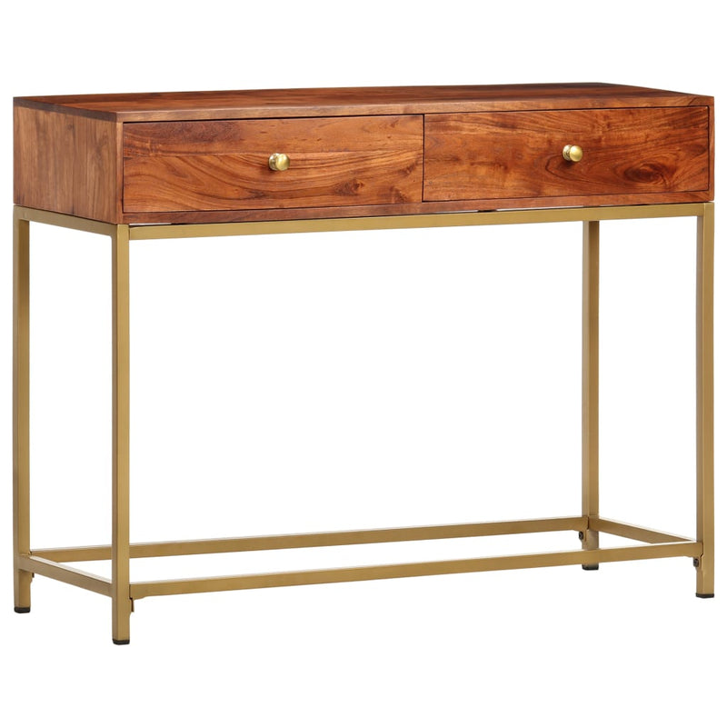 Console Table 100x35x76 cm Solid Wood Acacia