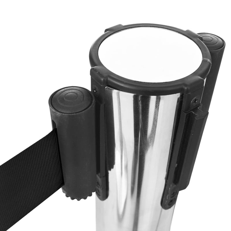 Retractable Belt Barrier 200 cm Black