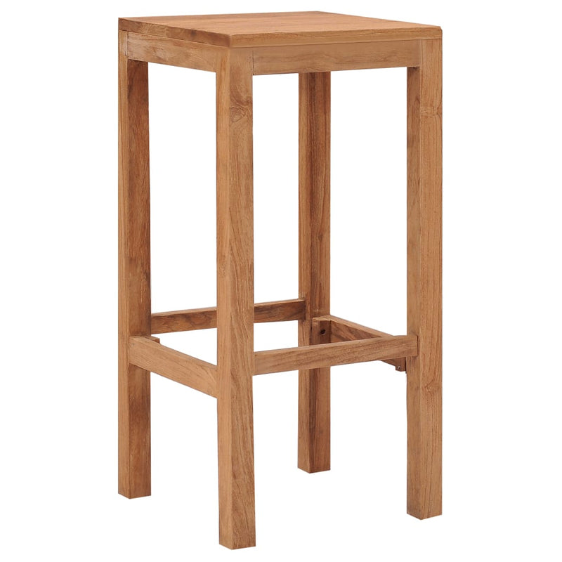 Bar Stools 4 pcs Solid Wood Teak