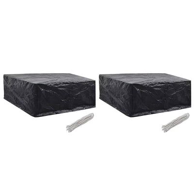 Garden Furniture Covers 2 pcs 10 Eyelets 260x260x90 cm