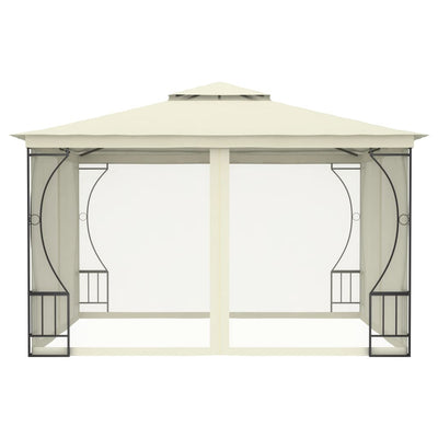 Gazebo with Nets 300x300x265 cm Cream