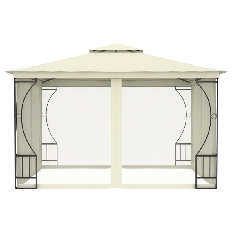 Gazebo with Nets 300x300x265 cm Cream