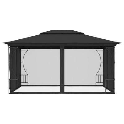 Gazebo with Nets 300x400x265 cm Anthracite