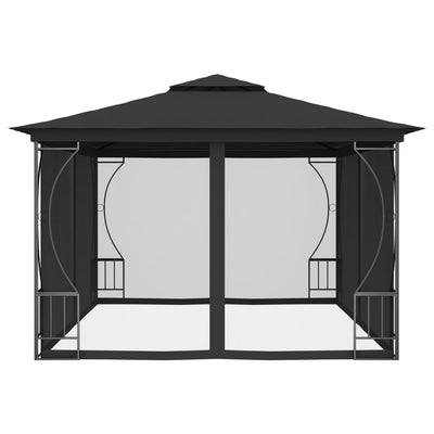 Gazebo with Nets 300x400x265 cm Anthracite