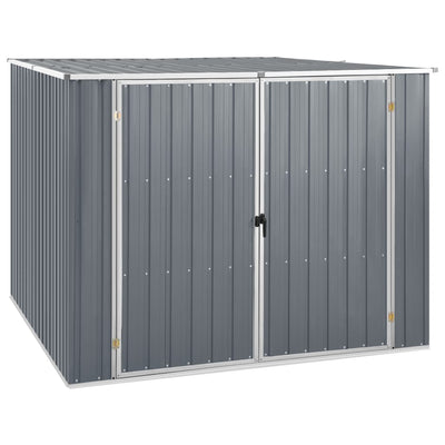 Garden Shed Grey 195x198x159 cm Galvanised Steel